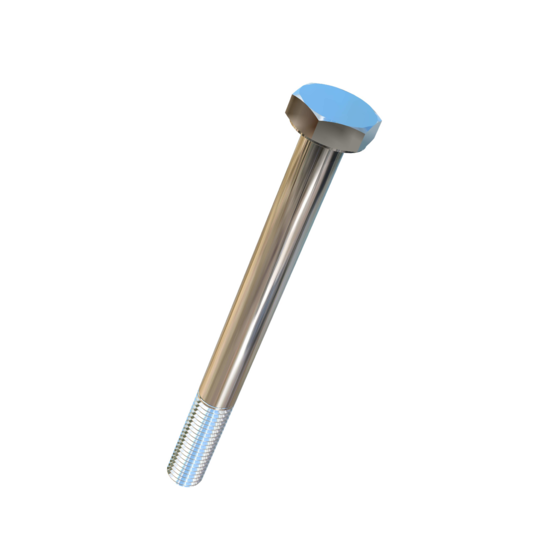 Titanium 1/4-28 X 2-3/4 UNF Allied Titanium Hex Head Bolt (No Dimple)